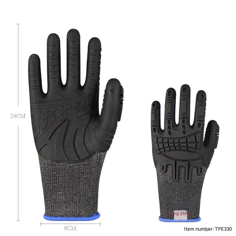 TPE Impregnated Rubber Gloves - Soft, Breathable, Non-Slip Grip Design - Buy Center