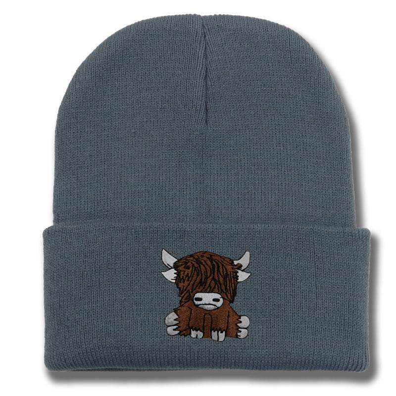 Cartoon Long Hair Yak Knitted Hat - Stylish and Warm Winter Fashion - Buy Center