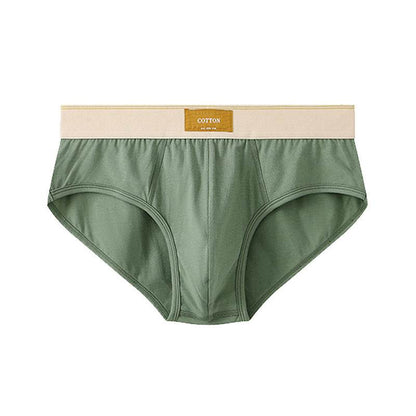 Men's Loose Cotton Briefs - Breathable Mid Waist, Multiple Colors Available - Buy Center