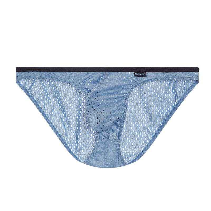 Solid Color Men's Briefs - Breathable Polyester Low Waist Underwear