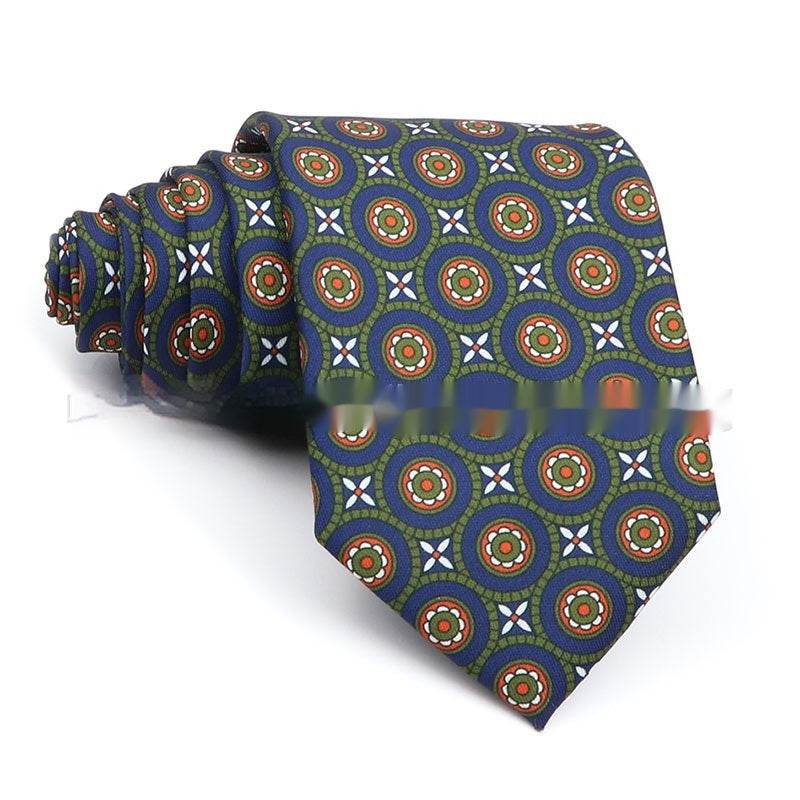 Men's Printed Work Tie - Stylish Polyester Bow Tie with Geometric Design - Buy Center