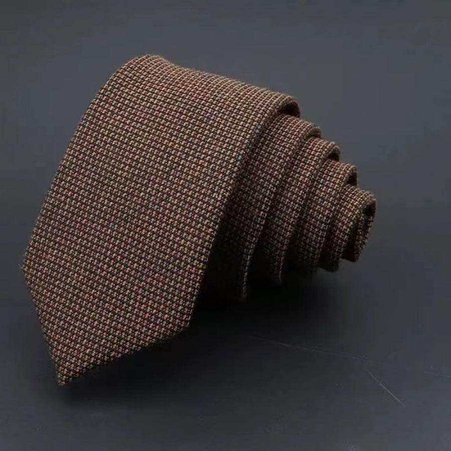 Elegant Thickened Sanded Men's Tie - Striped Solid Color for 2025 Style - Buy Center