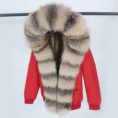 Buycenter Women's Detachable Fur Collar Coat - Stylish and Casual Design - Buy Center