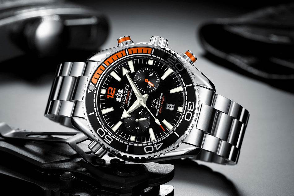 Multifunctional Men's Mechanical Watch - Luminous, Waterproof, Steel Band - Buy Center
