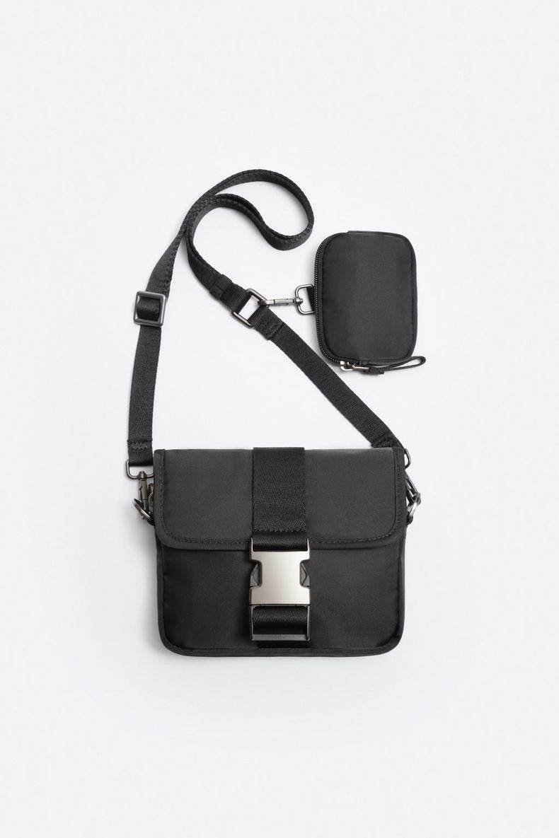 Men's Trendy Crossbody Bag - Stylish Casual Two-Piece Shoulder Purse - Buy Center