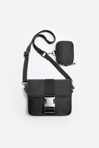 Men's Trendy Crossbody Bag - Stylish Casual Two-Piece Shoulder Purse - Buy Center