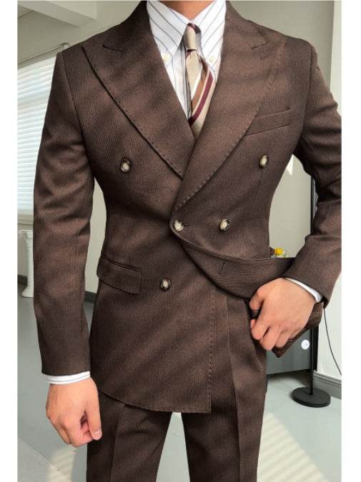 Spring Double Breasted Suit - Slim Fit for All Seasons & Modern Style - Buy Center