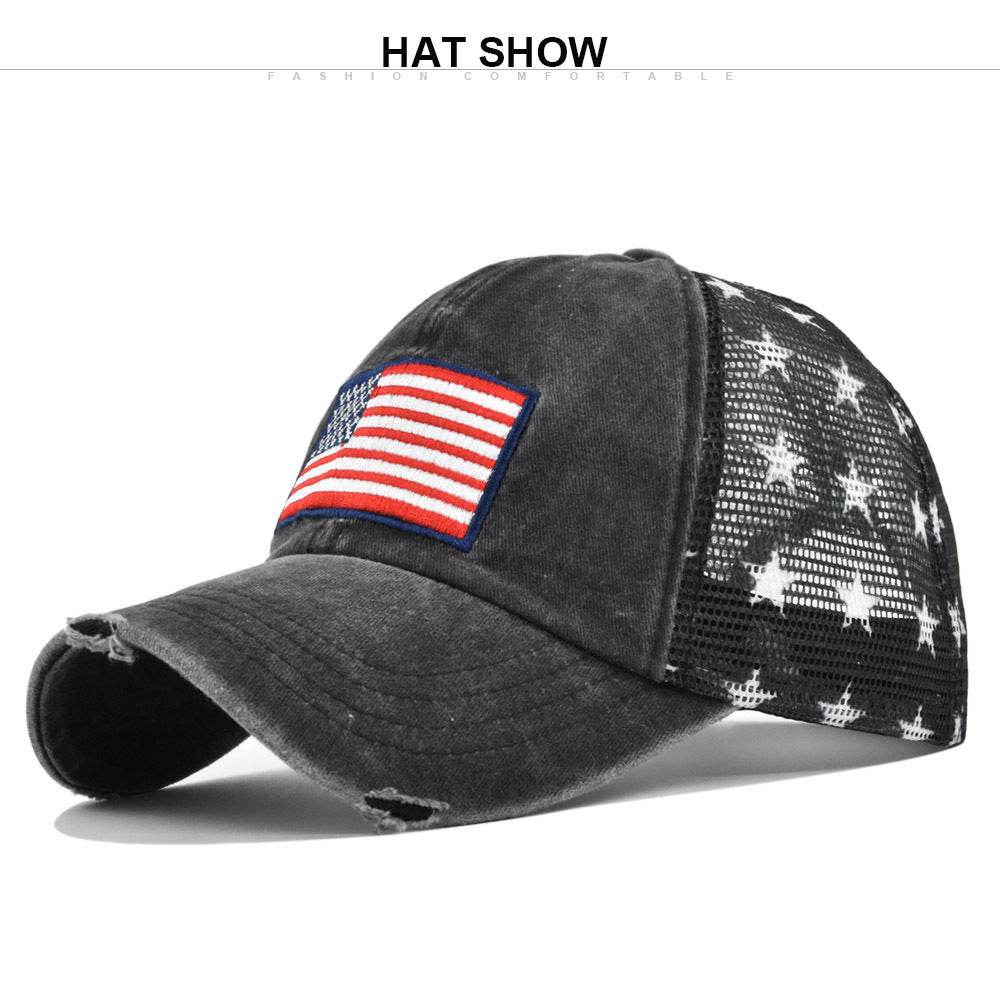 Buycenter American Flag Embroidered Cap - Adjustable Baseball Hat - Buy Center