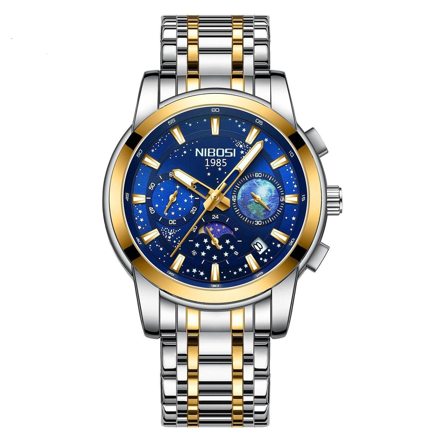 Buycenter Men's Steel Quartz Watch - Casual & Business Style, Multiple Colors - Buy Center