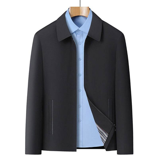 Men's Business Casual Jacket - Stylish Lapels & Zipper Coat 2025 - Buy Center
