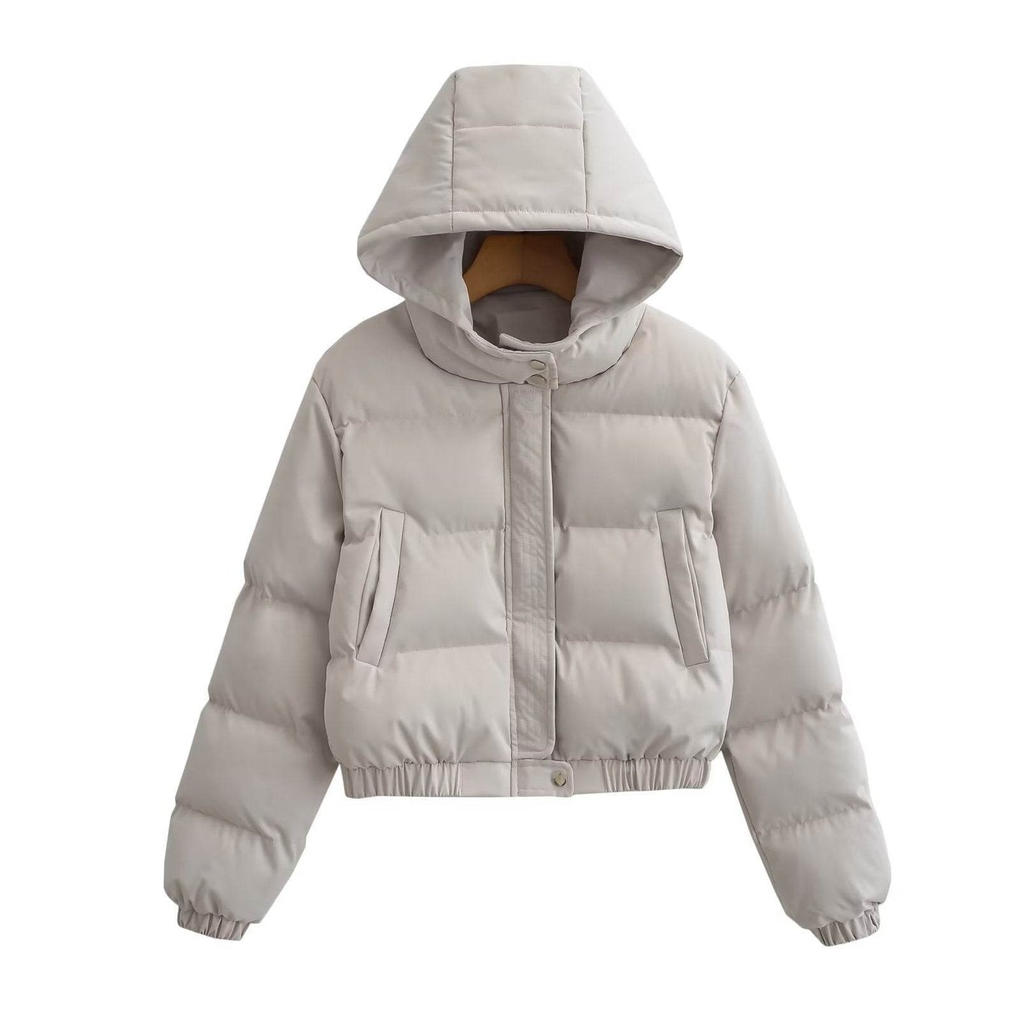 Retro Loose Casual Hooded Jacket - Women's Padded Fashion Coat 2025 - Buy Center