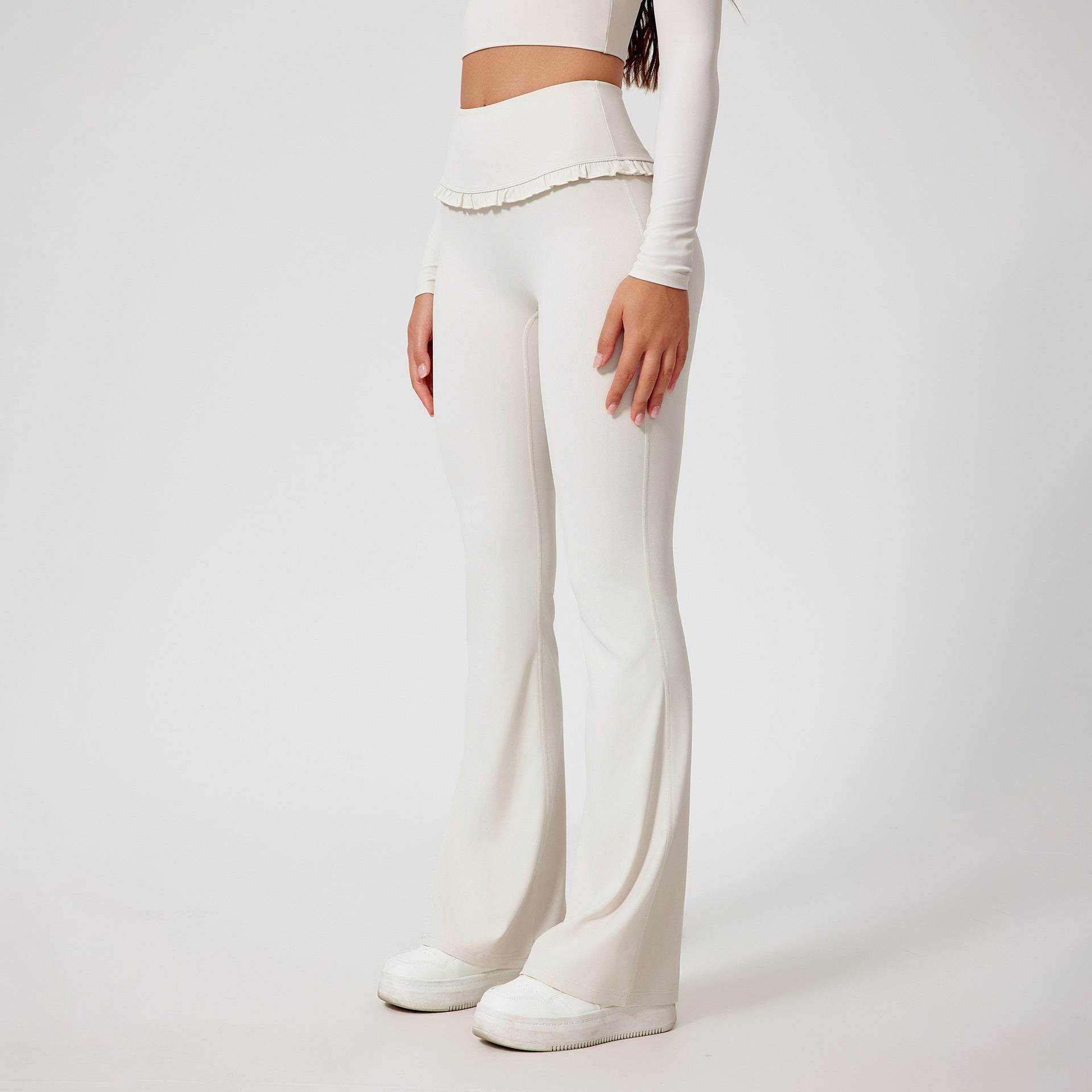 High Waist Lace Yoga Pants - Stylish Hip Lift Leggings for Fitness 2025 - Buy Center