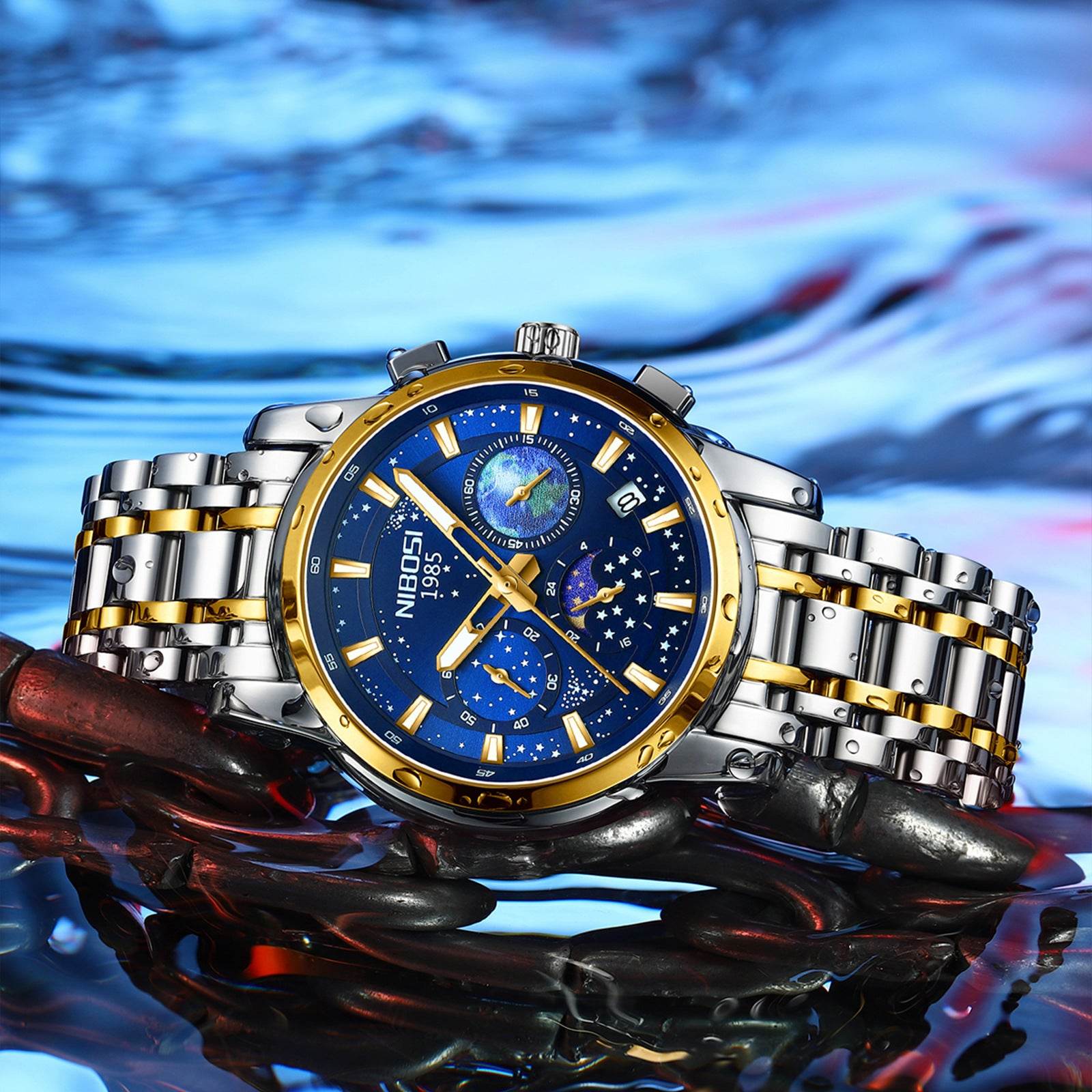 Buycenter Men's Steel Quartz Watch - Casual & Business Style, Multiple Colors - Buy Center