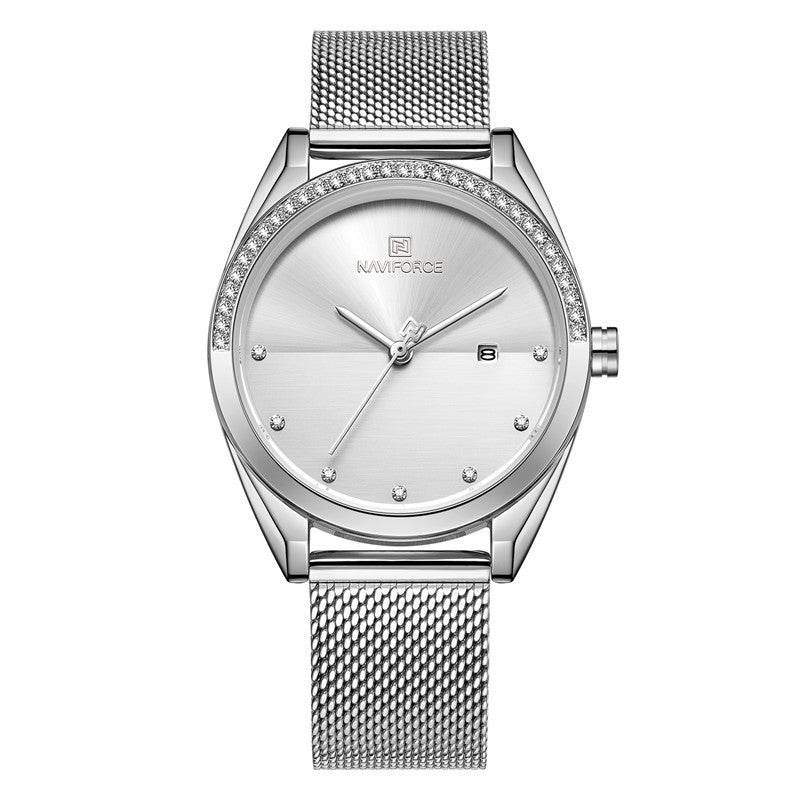 Stylish Waterproof Quartz Watch for Women - Calendar & World Time Feature - Buy Center