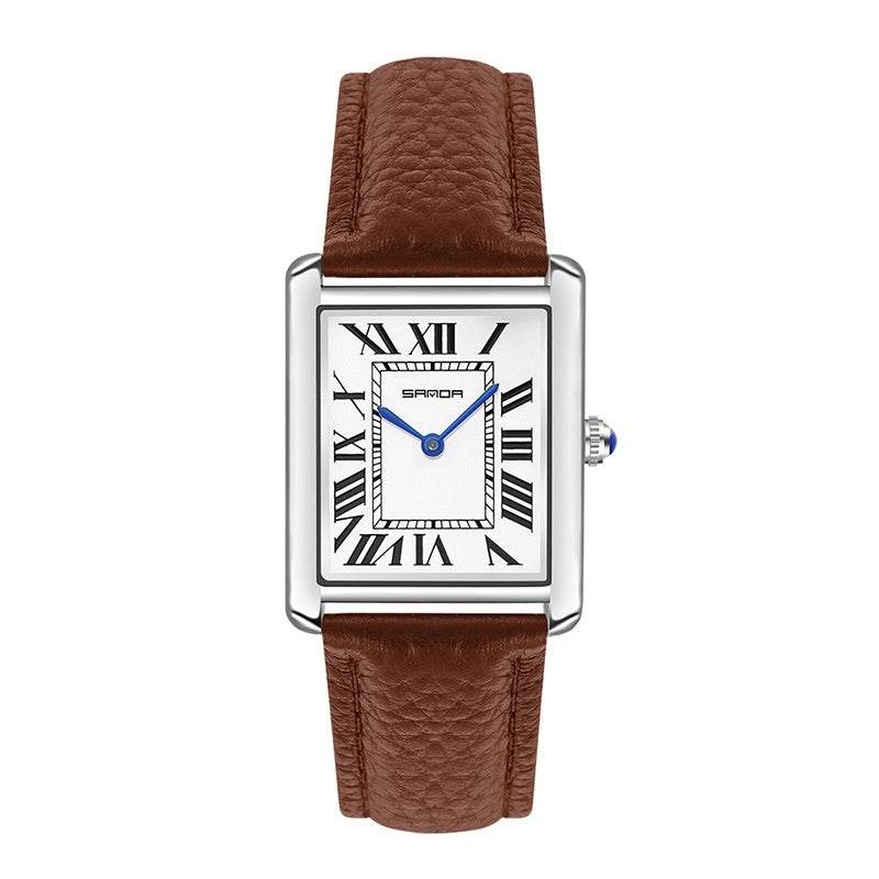 Roman Scale Waterproof Couple Watch - Trendy Fashionable Accessory 2025 - Buy Center
