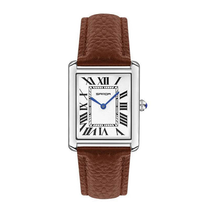 Roman Scale Waterproof Couple Watch - Trendy Fashionable Accessory 2025 - Buy Center