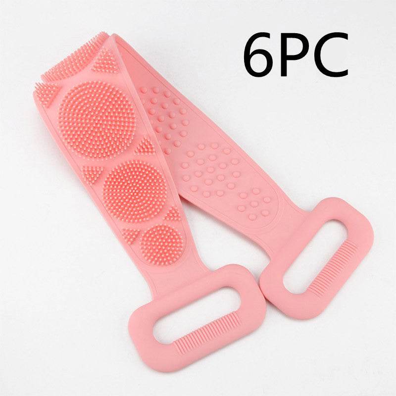 Premium Bath Towel Silicone Rubbing Back Towel - Double-Sided Comfort - Buy Center