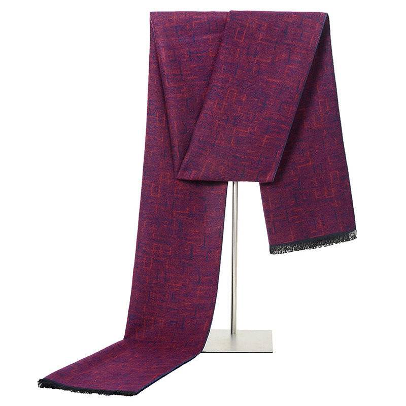 Stylish Men's Brushed Scarf - Trendy Autumn Winter Fashion Accessory - Buy Center