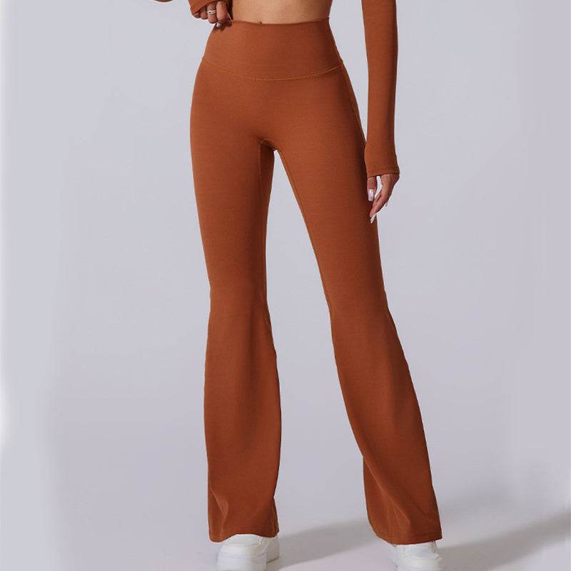 Women's High Waist Flared Yoga Pants - Slim Fit & Breathable Comfort - Buy Center