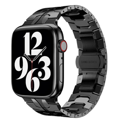 Buycenter Stainless Steel Butterfly Buckle Watch Band - Fits 49mm iWatch - Buy Center