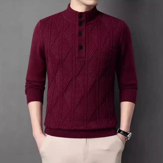 Buycenter Men's Warm Fashion Sweater - Trendy Pullover in 2025 Styles - Buy Center