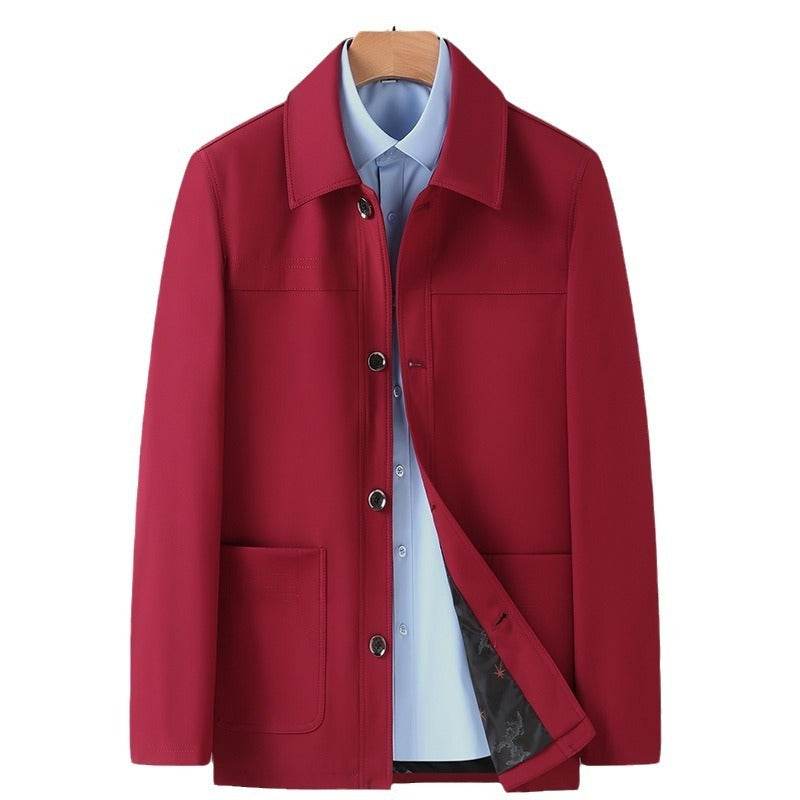 Plus Size Men's Jacket - Turn-Down Collar Coat for Modern Style 2025 - Buy Center