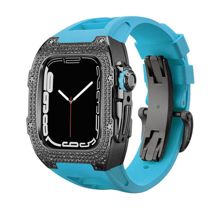 Buy Center Diamond-Studded Watch Strap - Men's Sports Watch Accessory - Buy Center
