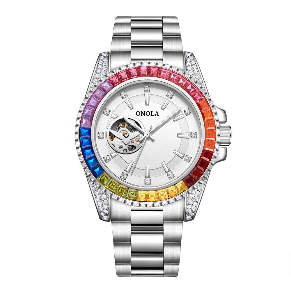 Buy Center Men's Automatic Mechanical Watch - Solid Steel Belt, 30m Waterproof - Buy Center