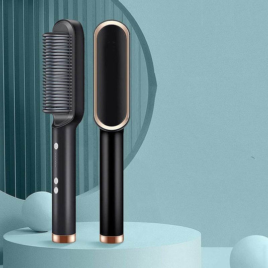 Straight Comb Curling Iron - Negative Ions for Healthy, Frizz-Free Hair - Buy Center
