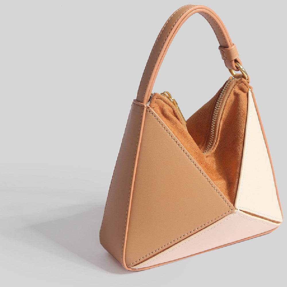 Triangular Diamond Grid Tote Bag - Adjustable Crossbody & Shoulder Strap - Buy Center