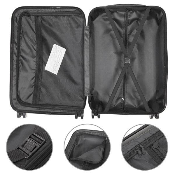 Vertical Pattern 3-in-1 Trolley Case - Durable, Large Capacity Luggage - Buy Center