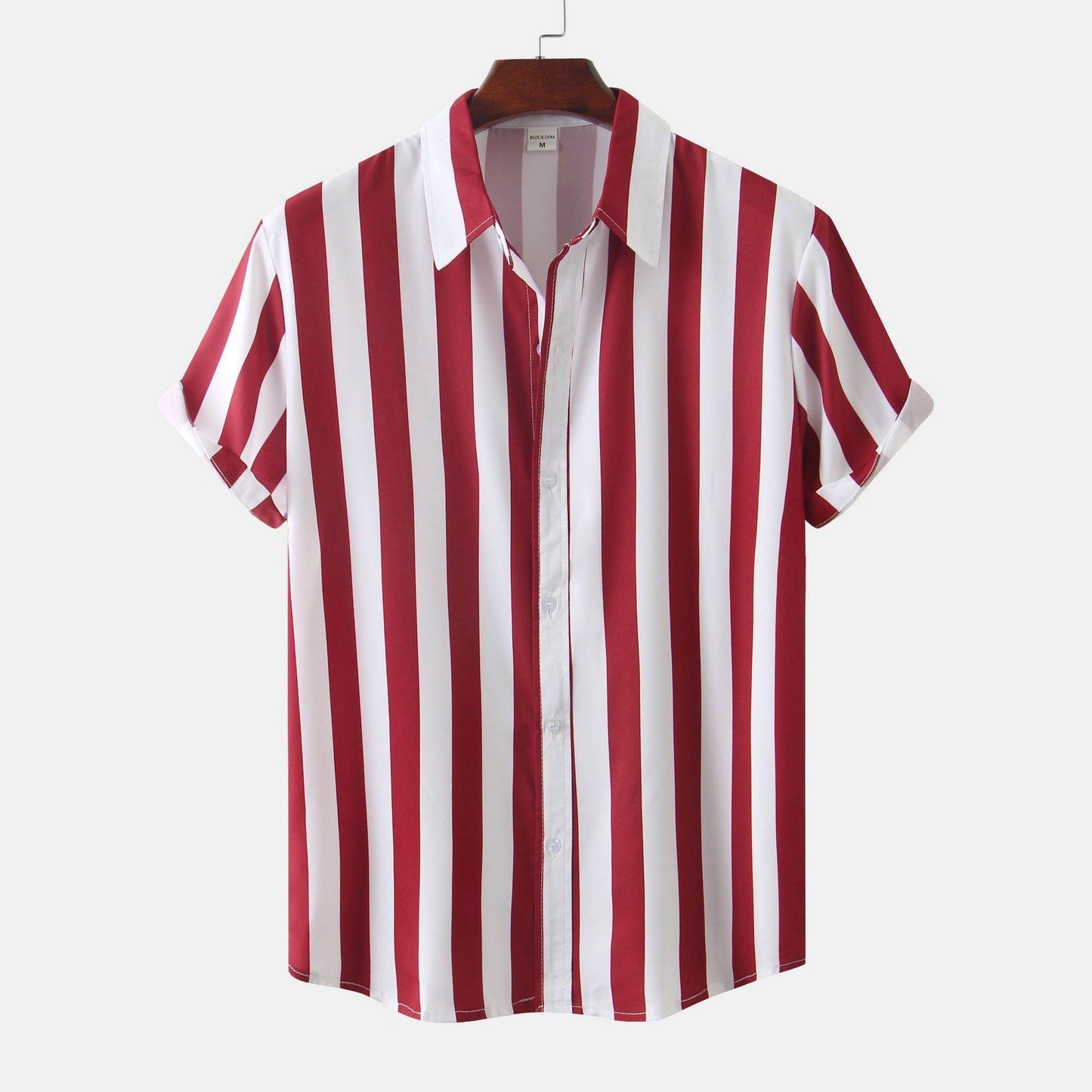 Men's 3D Printed Short Sleeve Shirt - Casual Cotton Blend Cardigan 2025 - Buy Center