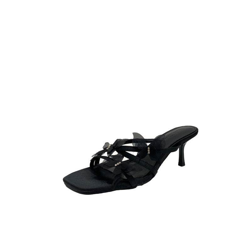 Elegant Square Toe High Heel Slippers - Stylish Women's Sandals 2025 - Buy Center