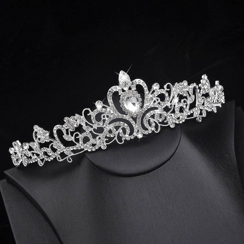 Buy Center Elegant Bride Necklace & Earrings Set - Three Piece Jewelry - Buy Center