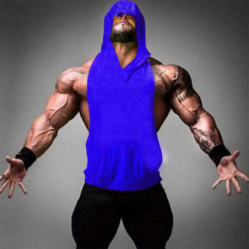 2023 Men's Hooded Sleeveless Cardigan Vest - Plus Size S-4XL Streetwear - Buy Center