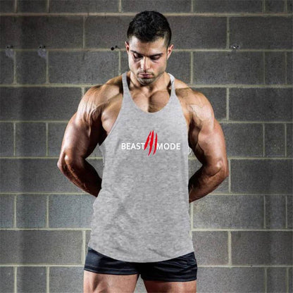 Men's Summer Muscle Vest - Casual Cotton Tank Top with Print Design - Buy Center