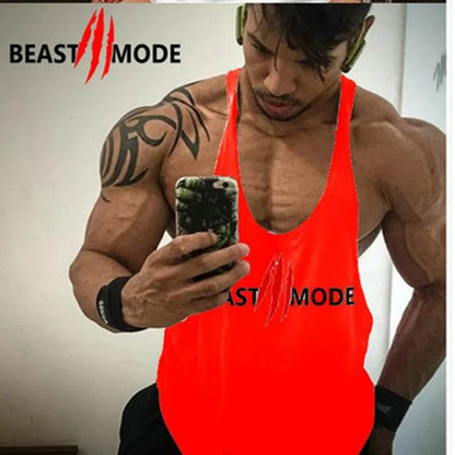 Men's Summer Muscle Vest - Casual Cotton Tank Top with Print Design - Buy Center