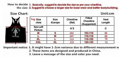 Men's Summer Muscle Vest - Casual Cotton Tank Top with Print Design - Buy Center