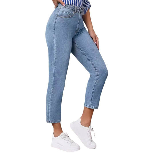 Retro High Waist Stretch Skinny Jeans for Women - Eco-Friendly Fashion 2025 - Buy Center