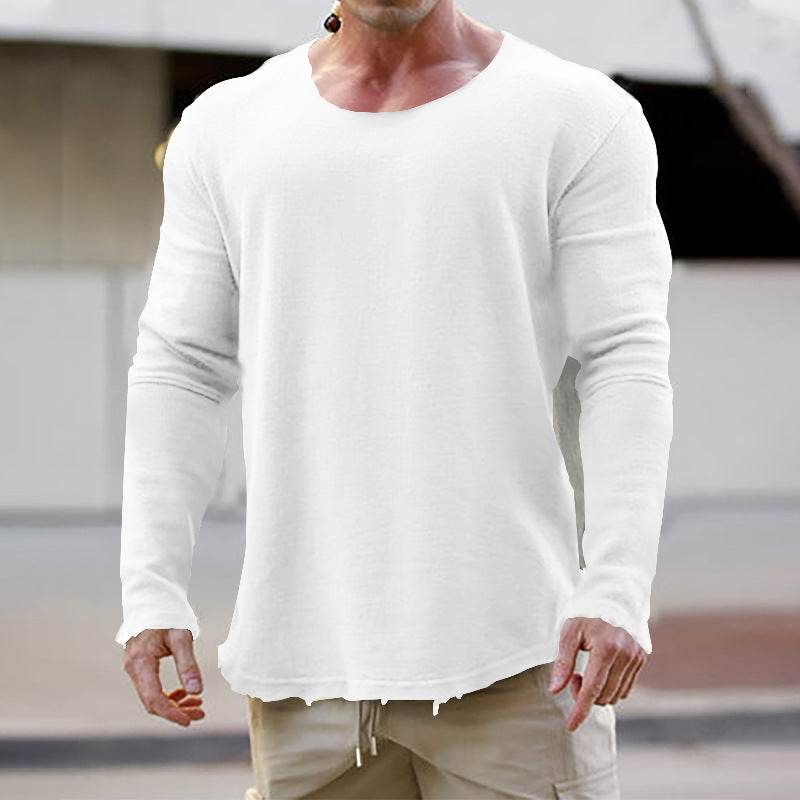 Buycenter Men's Casual Loose Sweatshirt - Comfortable Solid Colors - Buy Center
