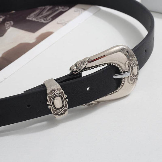 Versatile Carved Belt for Women - Stylish PU Leather Accessory for Fall - Buy Center
