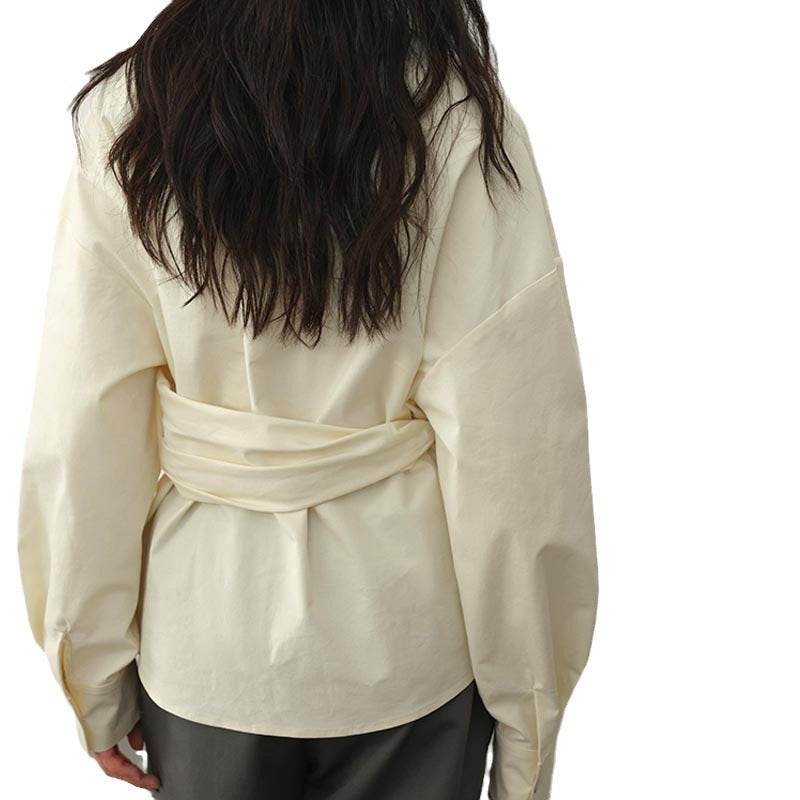 High-Grade Asymmetric Waist Slimming Blouse - Premium Stylish Picks 2025 - Buy Center