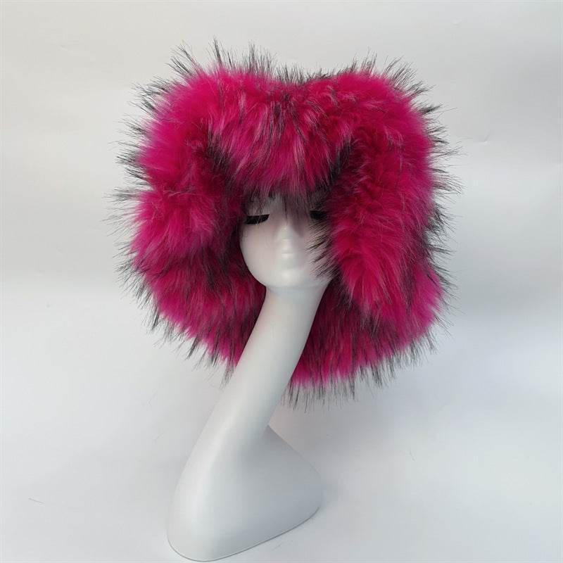 Fashionable Raccoon Fur Hat - Stylish Winter Accessory for Women 2025 - Buy Center