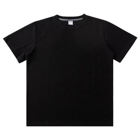 Men's Loose Fit Short-Sleeved T-Shirt - Mercerized Cotton, Solid Colors - Buy Center