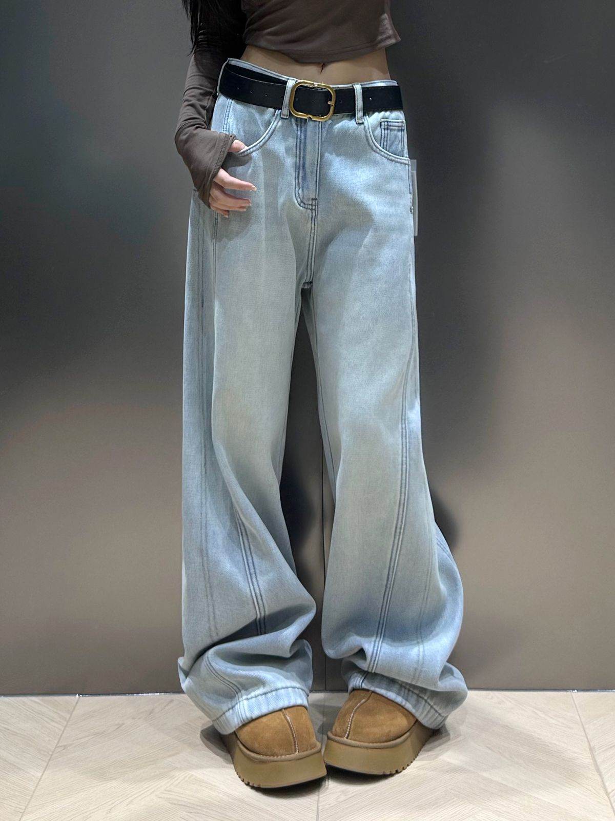 Drooping Slimming Wide Leg Pants - Stylish High Waist Loose Fit 2025 - Buy Center