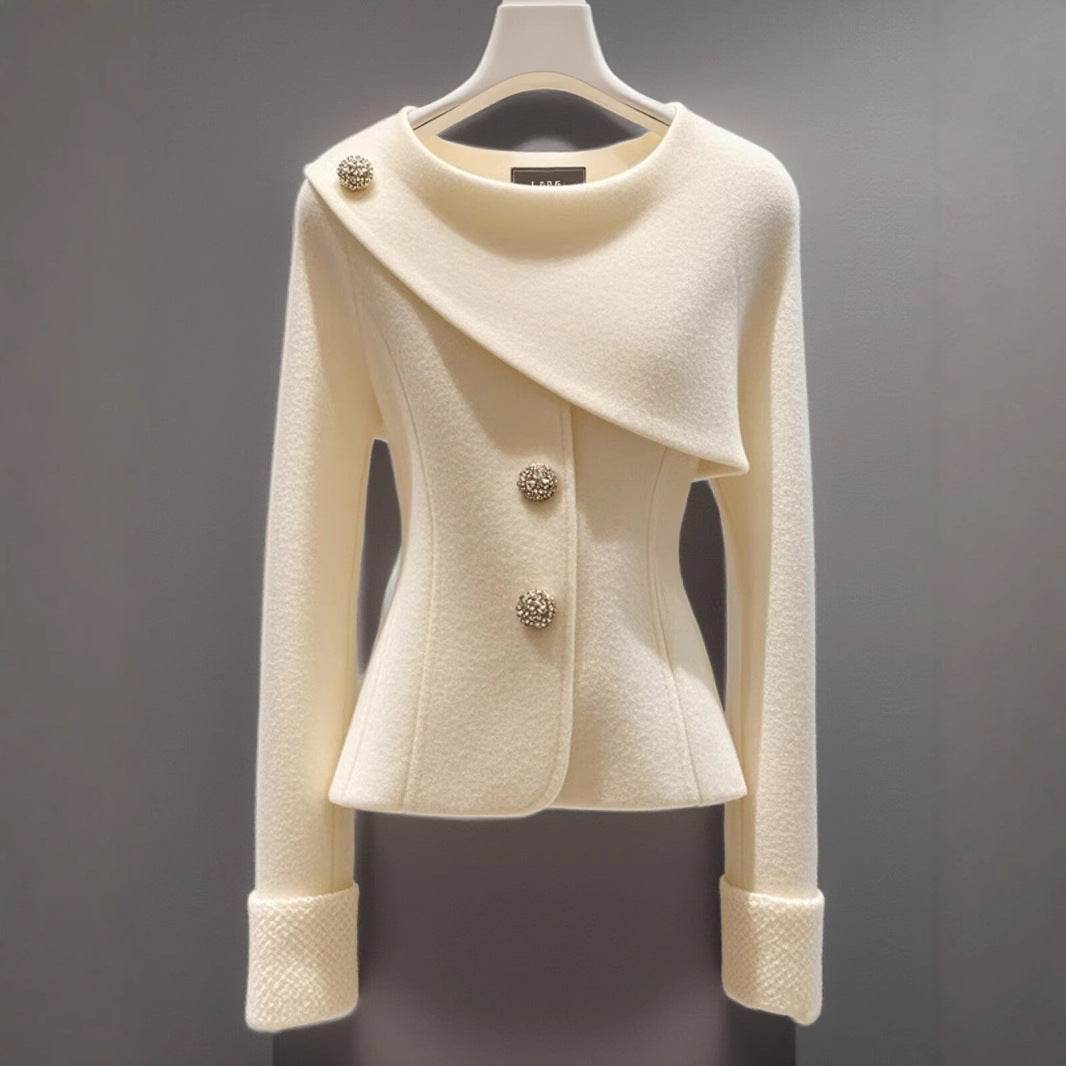Buycenter Classic White Coat - Medium Thickness Women's Jacket - Buy Center