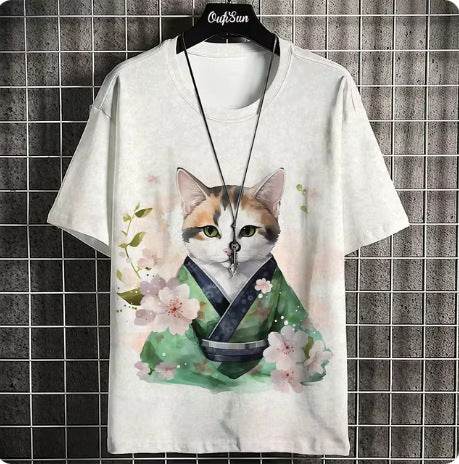 Buycenter Men's Casual Summer Japanese Short Sleeve - Printed Styles Available - Buy Center