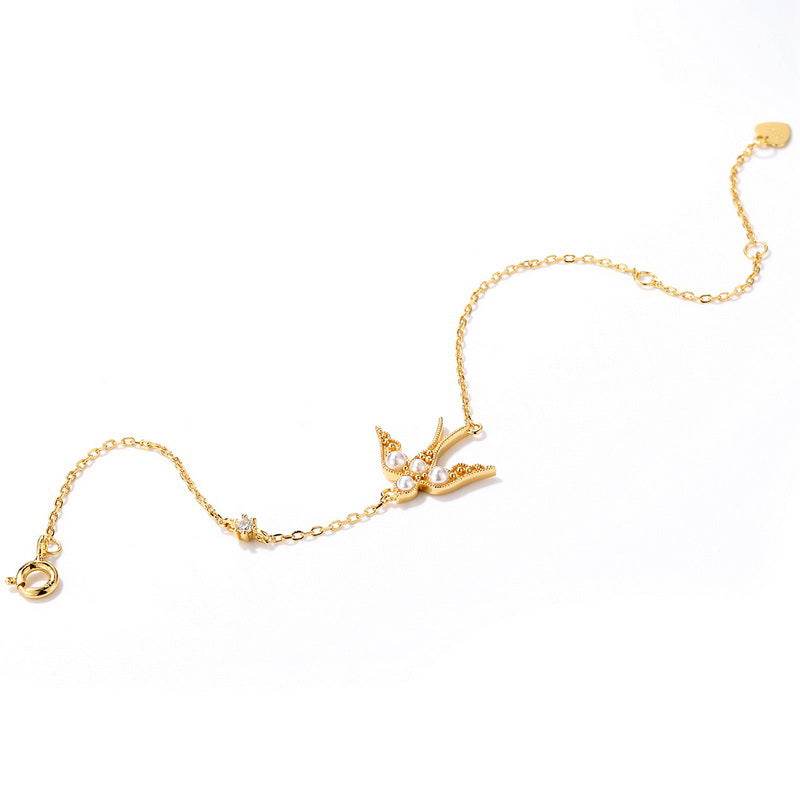 Buycenter Affordable Luxury Swallow Bracelet - 925 Silver, Stylish Gift - Buy Center