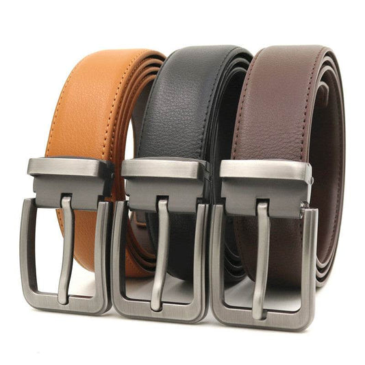 Men's Casual Pin Buckle Leather Belt - Stylish, Durable, Perfect Fit - Buy Center