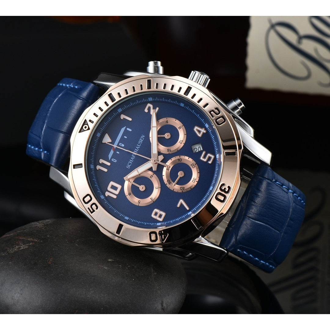 Buycenter Six-Pin Quartz Men's Business Watch - Stylish Full-Function Design - Buy Center